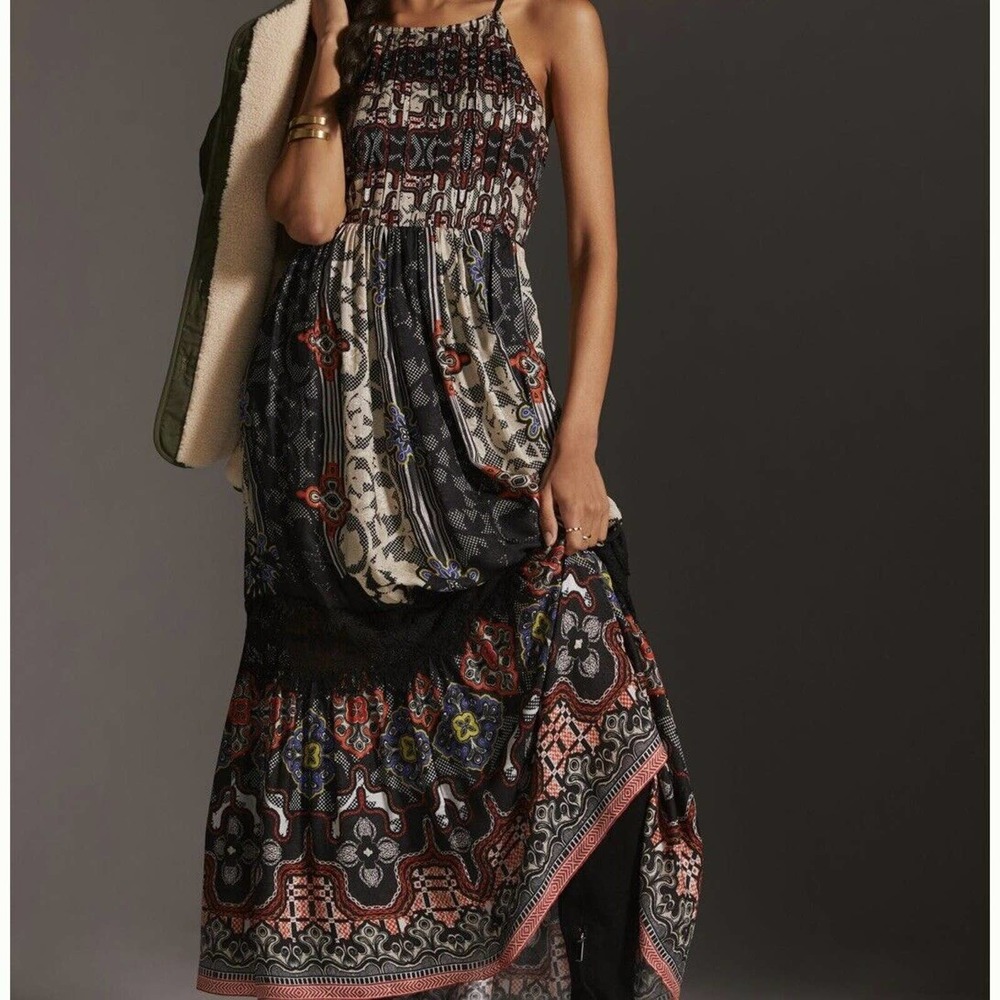 Bhanuni by Jyoti Sleeveless Tiered Maxi Dress